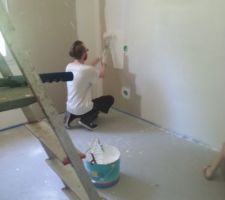 Sous couche murs par nous, et peinture plafond pro