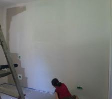 Sous couche murs par nous, et peinture plafond pro