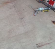 Tracage des cloisons au sol