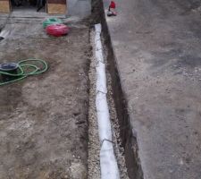 Préparation drainage fondation et eaux pluviales