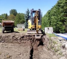 Préparation drainage fondation et eaux pluviales