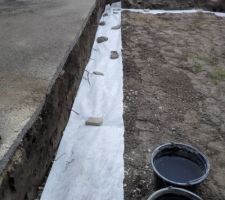 Préparation drainage fondation et eaux pluviales