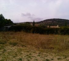 Terrain la veille de l'ouverture du chantier(vue Nord)