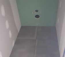Carrelage des wc de l'étage