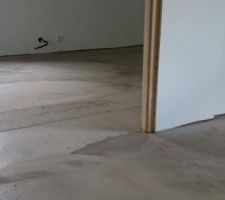 Le travail continue à l'étage