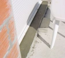 Coulage seuil baie salon/sam