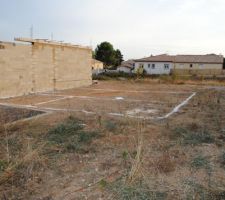 Implantation de la maison vue de la rue