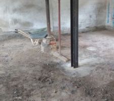 Supression de poteau et ajout de fer en H