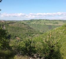 Vue Nord depuis le sentier qui longe le lotissement