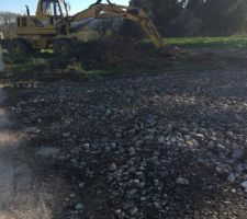 Chemin d'acc&egrave;s + terrassement