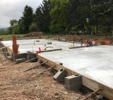 La dalle est coulée