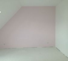 Chambre de ma fille. Bouton de rose marque dulux