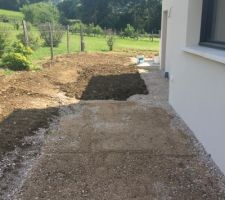 Fin du terrassement et aménagements extérieurs