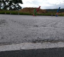 Dalle coulée toute belle toute lisse :)