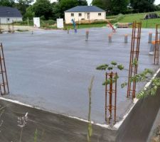 Dalle coulée toute belle toute lisse :)