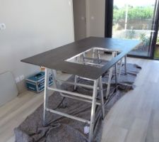 Livraison plan de travail ceramique