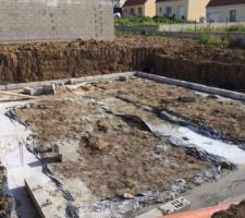 Vue du mur en gabion