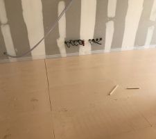 Chape coulée ce matin.