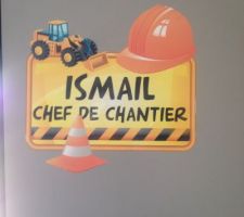 Chambre de notre Loulou de bientôt 3 ans passionne  par les angins  de chantier