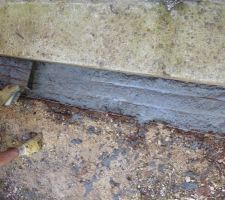 Béton et ferraillage pour la pose du caniveau