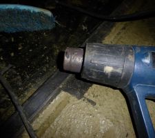 Décapage du plancher au décaper thermique
