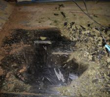 Décapage du plancher au décapeur thermique