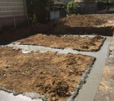 Fondations coulées le 12 juin