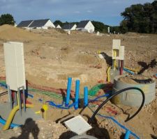 Divers raccordements de notre parcelle