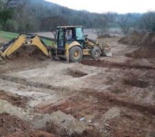Terrassements en cours