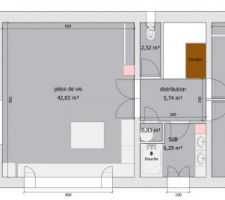 Plan v1 - étage avec cotes