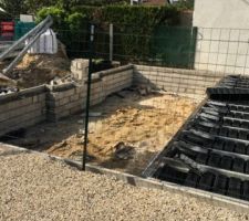Mise en place du vide sanitaire