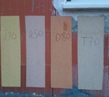 Choix des couleurs de l'enduit