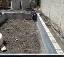 Pr&eacute;paration passage de tuyau