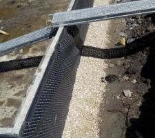 Gravel  sur les tuyaux