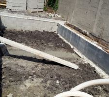 Pr&eacute;paration support muret pour les poutres