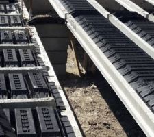 Pose des bac noirs partout