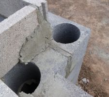 Les "poteaux" porteurs sont prêts.