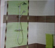 Le carrelage command&eacute; pour la salle de bain du haut