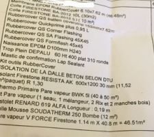 Devis étanchéité
