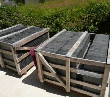 Arrivée des 8000 ardoises...