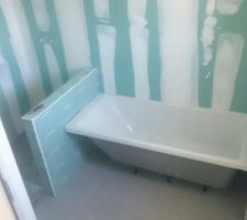 Ca prend forme dans la salle de bain