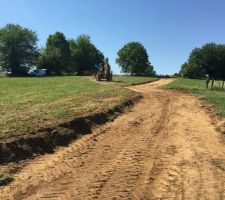 Décapage chemin d'accés