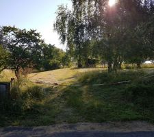 Accés actuel sur la parcelle, depuis le chemin.