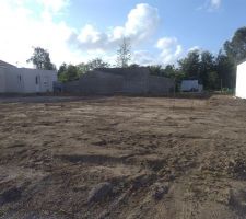 Terrain apr&egrave;s terrassement