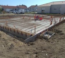 Préparation pour la dalle - Ferraille