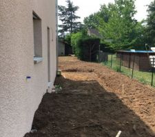 Terrasse arrière côté ouest