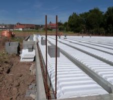 Le plancher avant la dalle