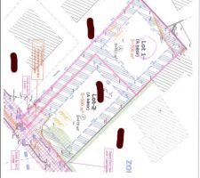 Plan de notre terrain, lot 1