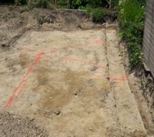 Terrassement des fondations avec 2 cotés en limite de propriété