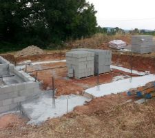 Vide Sanitaire du Garage pas encore réalisé.